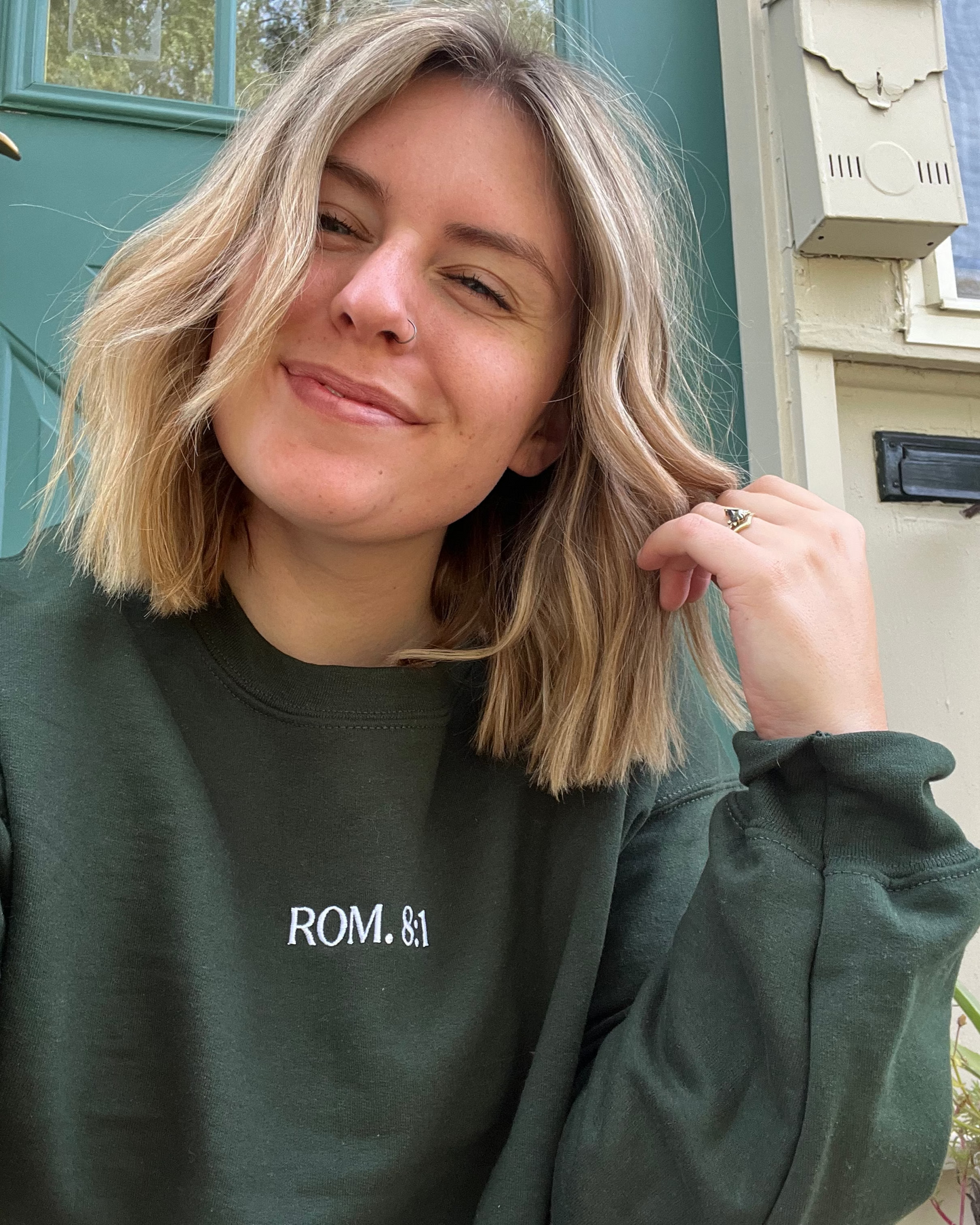 Romans 8:1 Crewneck