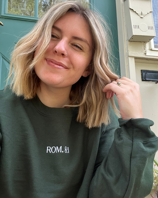 Romans 8:1 Crewneck